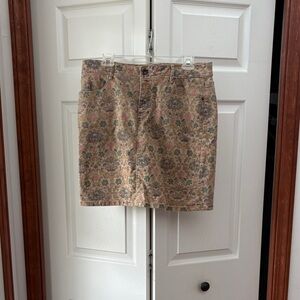 Sonoma tan denim skirt